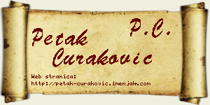 Petak Curaković vizit kartica